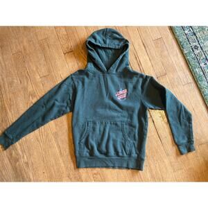Youth Santa Cruz Classic Dot Green Hoodie Sweatshirt Size Medium